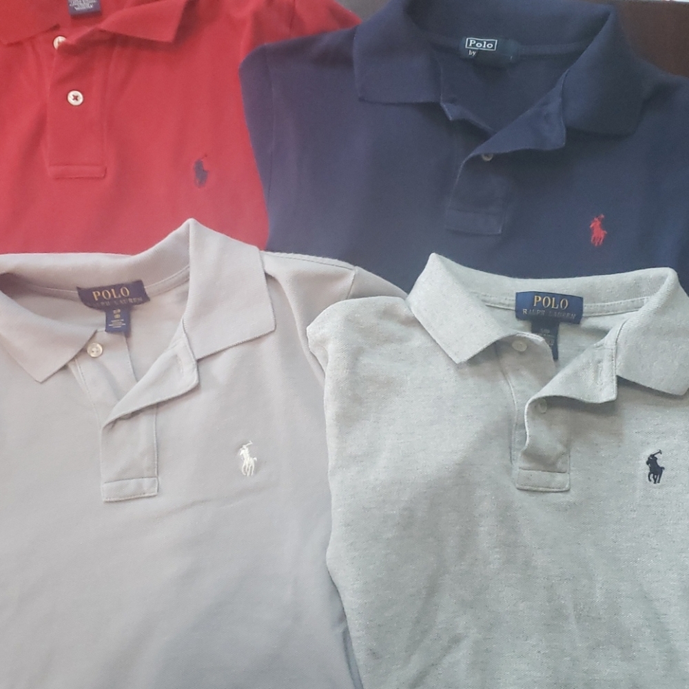 Boys Ralph Lauren Polo shirts - size 8 - lot of 4